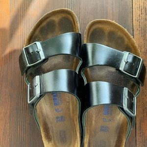 Amalfi Black Leather Birkenstock’s Soft Sole
